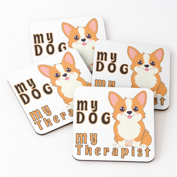 Item preview, My Dog My Therapist – Cute Sitting Corgi Emotional Support Pet designed and sold by Lu7u.
