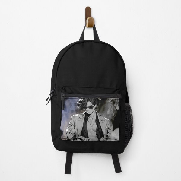 Item preview, "Dark Aesthetic Anime Boy | Tattooed Stylish Character with Smoke" designed and sold by KomoFrames.