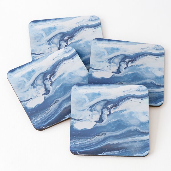 Item preview, Blue and White Marble 2 designed and sold by FlaskLab.