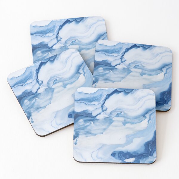 Item preview, Blue and White Marble 1 designed and sold by FlaskLab.