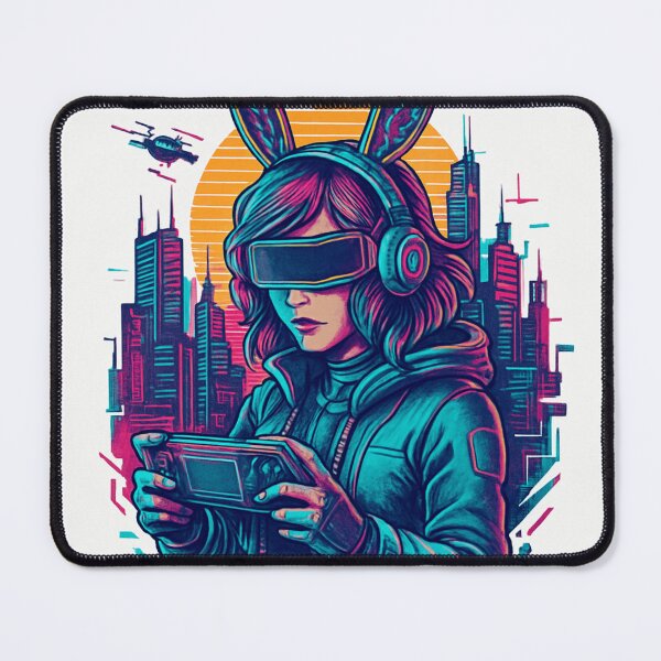Item preview, a girl with bunny ears playing a game with a man designed and sold by MoReNdA83.