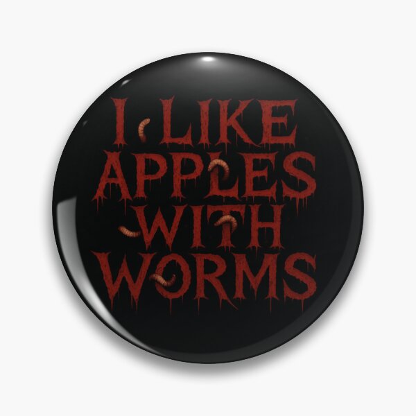 Item preview, I like apples with worms designed and sold by MoReNdA83.