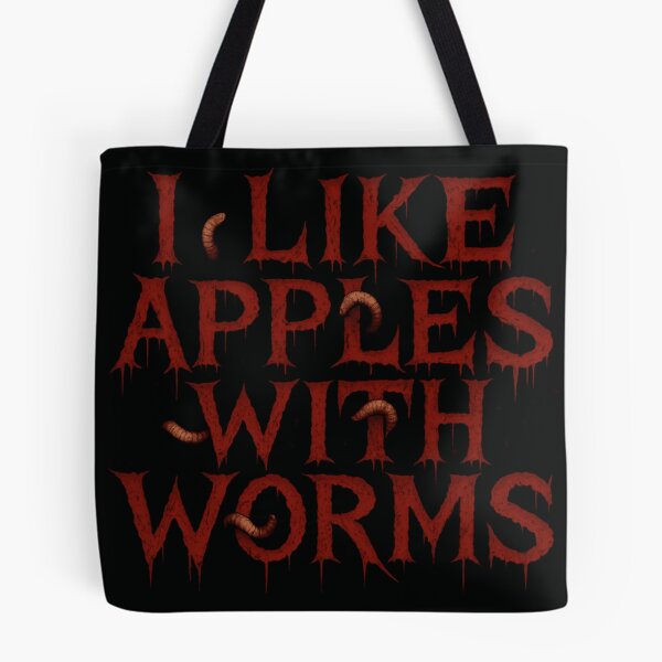 Item preview, I like apples with worms designed and sold by MoReNdA83.