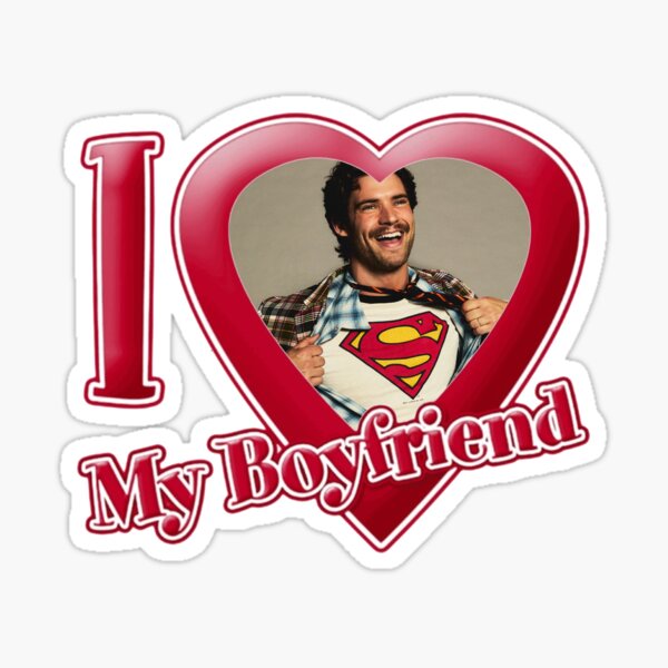 Item preview, Camiseta con la pegatina "Amo a mi novio" de David Corenswet designed and sold by y4ilf0r3ver.
