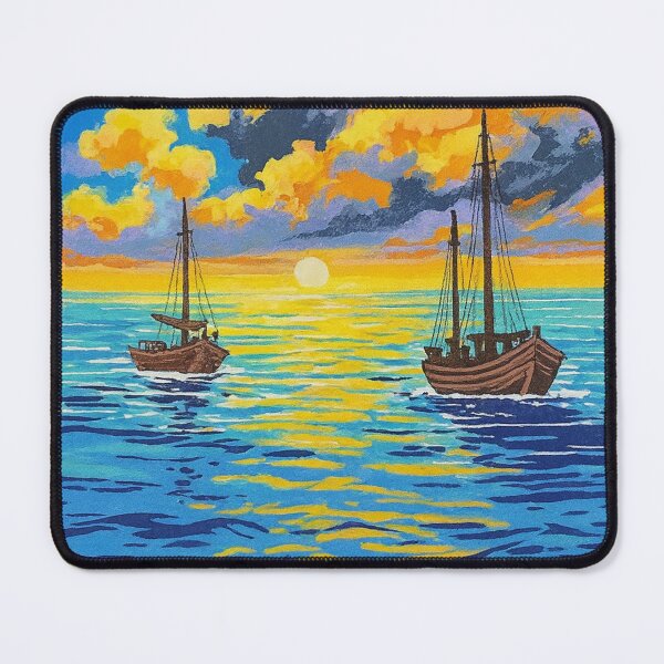 Item preview, ailing into Sunset – Vibrant Ocean designed and sold by HerSteps.