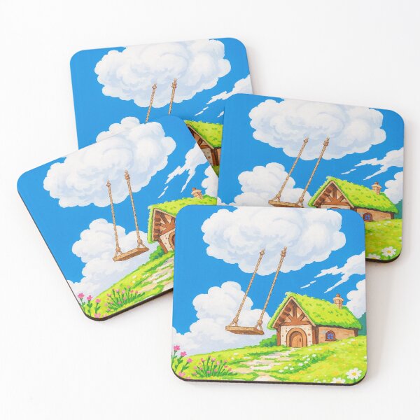 Item preview, Cloud Swing & Cottage – Whimsical Fantasy designed and sold by HerSteps.