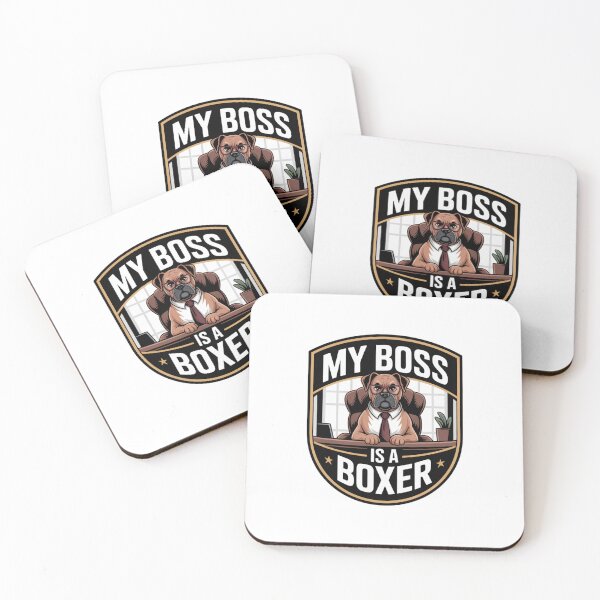 Item preview, My Boss is a Boxer – Funny Boxer Dog Design for Boxer Dog Fans designed and sold by Globuwear.