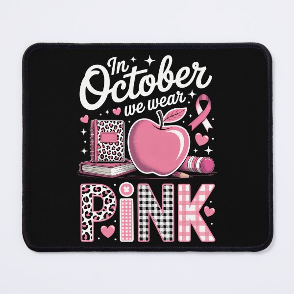 Item preview, Breast Cancer Awareness Cute Teacher Support designed and sold by CookWorldLaughs.