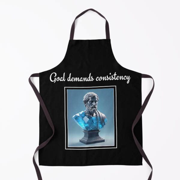 Item preview, Goal demands Consistency - Epictetus Blue Labradorite Crystal Stoic Sculpture designed and sold by LexaArtworks.