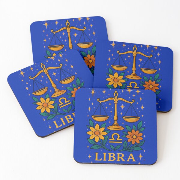 Item preview, Libra Zodiac Sign Sticker – Vibrant Celestial Scales with Stars & Florals | Astrology Kiss-Cut Design for Air Sign Aesthetic Gifts designed and sold by Motifai.