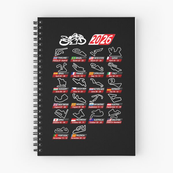 Item preview, Calendar season 2026 MotoGp circuits sport designed and sold by ideasfinder.