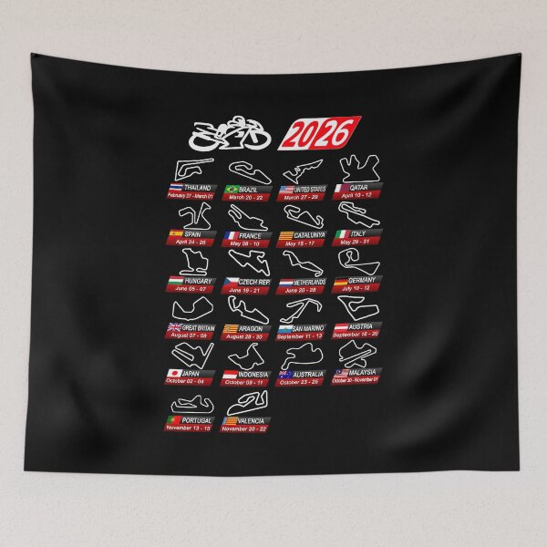 Item preview, Calendar season 2026 MotoGp circuits sport designed and sold by ideasfinder.