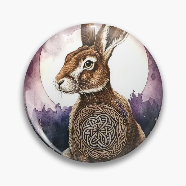 Item preview, Celtic Brown Hare Lavender designed and sold by thewandswant.