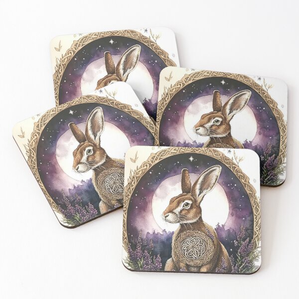 Item preview, Celtic Brown Hare Lavender designed and sold by thewandswant.