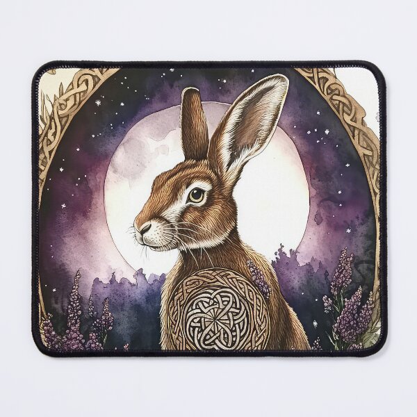 Item preview, Celtic Brown Hare Lavender designed and sold by thewandswant.