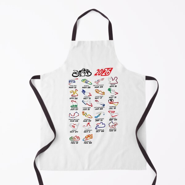 Item preview, Calendar season 2026 MotoGp circuits colors white designed and sold by ideasfinder.