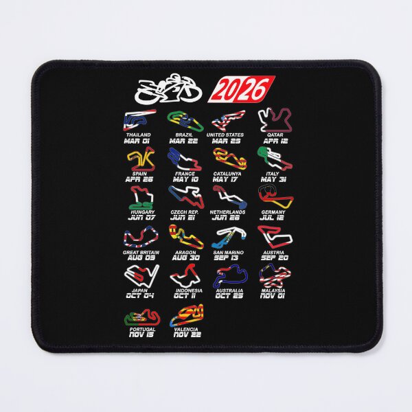 Item preview, Calendar season 2026 MotoGp circuits colors designed and sold by ideasfinder.