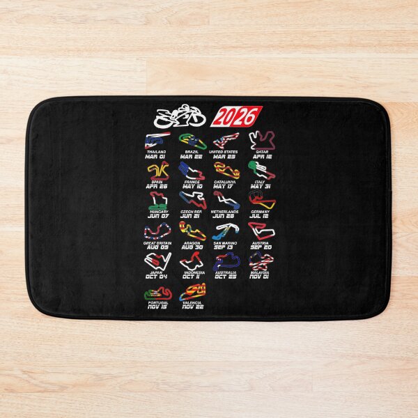 Item preview, Calendar season 2026 MotoGp circuits colors designed and sold by ideasfinder.