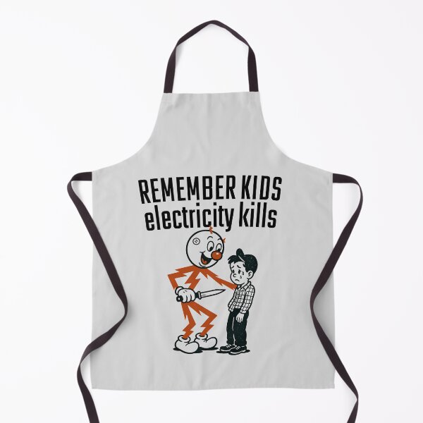 Item preview, Remember Kids Electricity Kills - Vintage Safety Retro Warning PSA Design designed and sold by Darkifun.