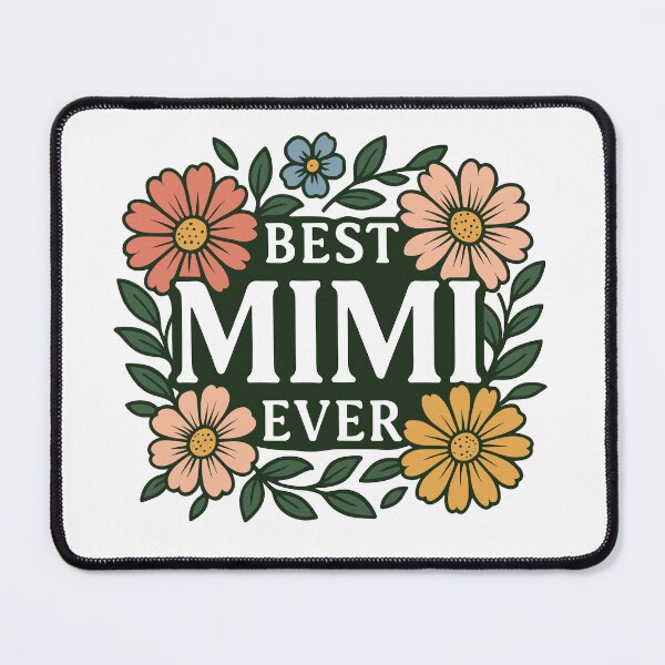 Item preview, Floral Design Best Mimi Ever Graphic T-Shirt for Grandmothers designed and sold by ThreadQuirk.