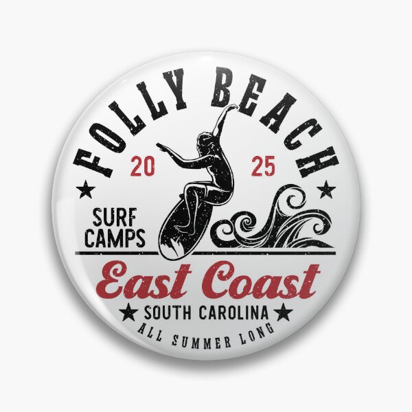 Item preview, Surfing Folly Beach Surf Camp East Coast South Carolina designed and sold by eclecTEEq.