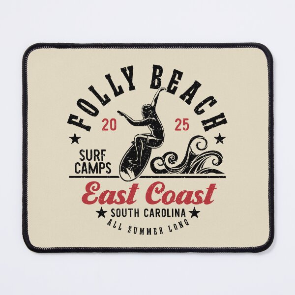 Item preview, Surfing Folly Beach Surf Camp East Coast South Carolina designed and sold by eclecTEEq.