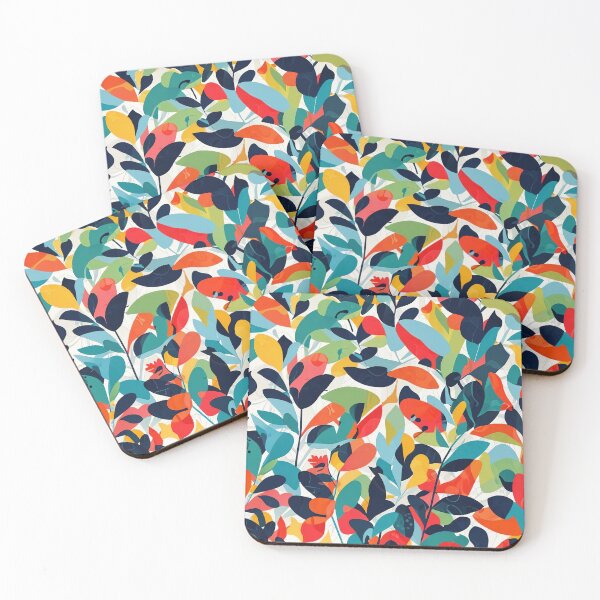 Item preview, Vibrant Abstract Artwork Featuring Colorful Leaves and Foliage designed and sold by CoolPixels.