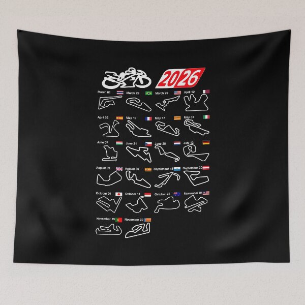 Item preview, Calendar season 2026 MotoGp circuits designed and sold by ideasfinder.