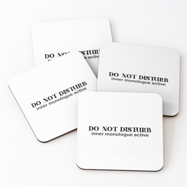 Item preview, Do Not Disturb Inner Monologue Active | Funny Introvert  designed and sold by Mobius Spot Collective.