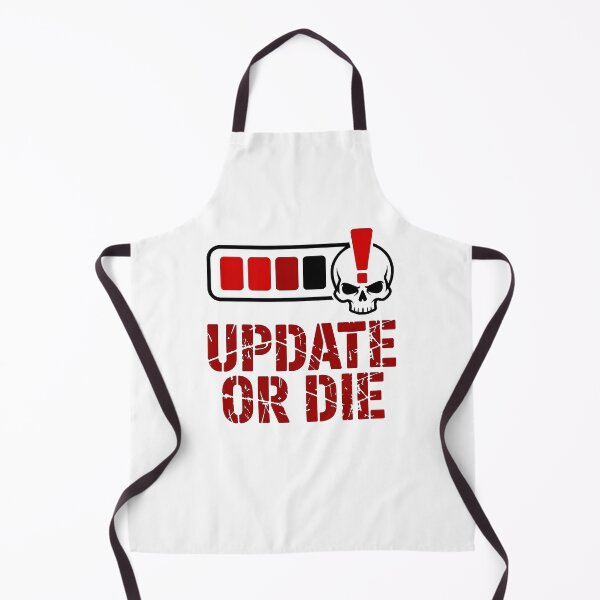 Item preview, Update Or Die Cybersecurity Warning Hacker Shirt designed and sold by Amanda's Factory.