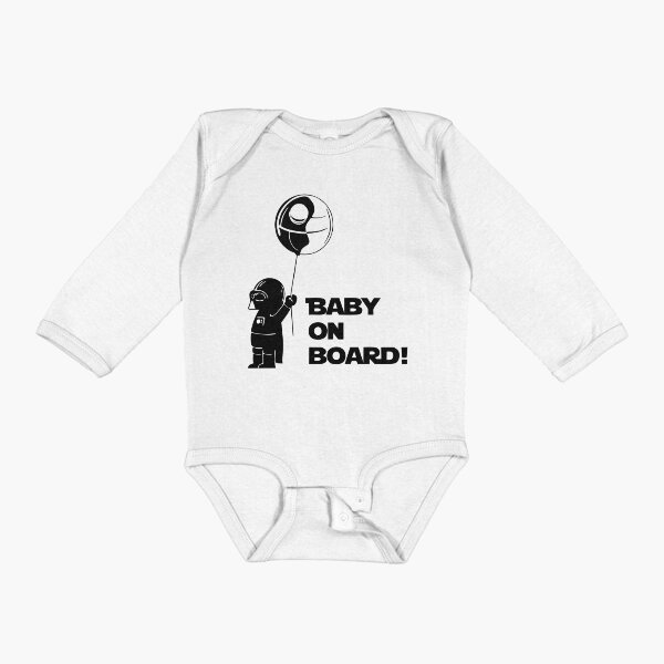 Artikel-Vorschau von Baby Darth Vader mit Todesstern-Ballon - "Baby an Bord!", designt und verkauft von PeterPossArt.
