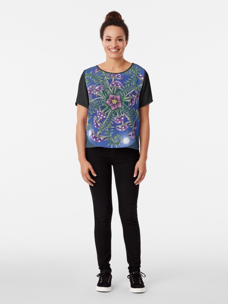 Alternate view of Shroomdala Chiffon Top