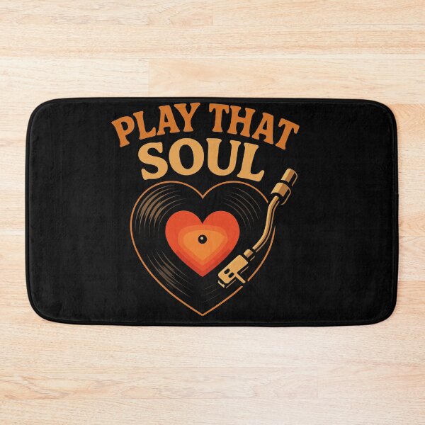 Item preview, Play That Soul: Vinyl Record Heart Graphic T-Shirt for Music Lovers designed and sold by ThreadQuirk.
