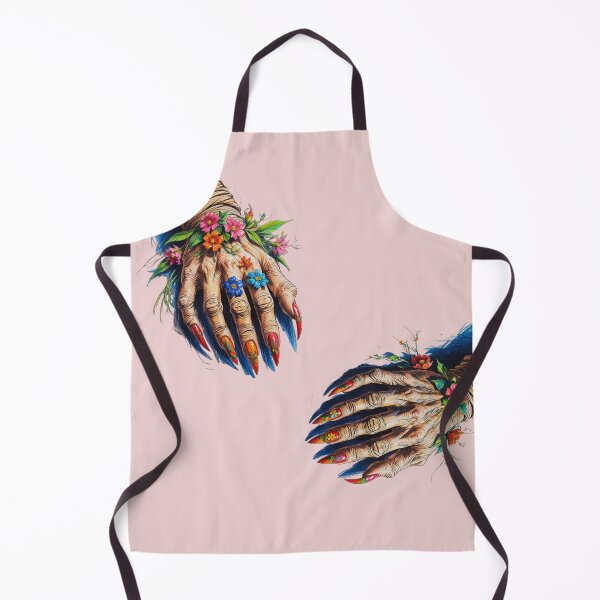 Item preview, Witch’s Magical Hands with Floral Embellishments designed and sold by dotitoko.