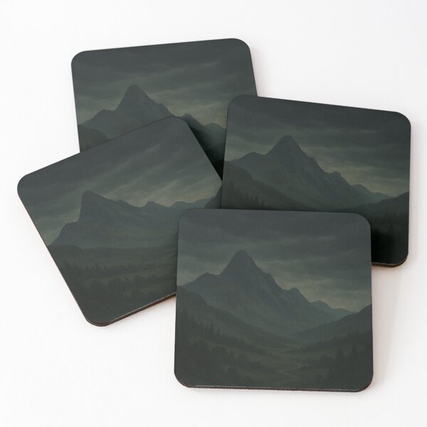 Item preview, Dark Mountain Valley – Moody Landscape Under Stormy Skies designed and sold by Pagros.