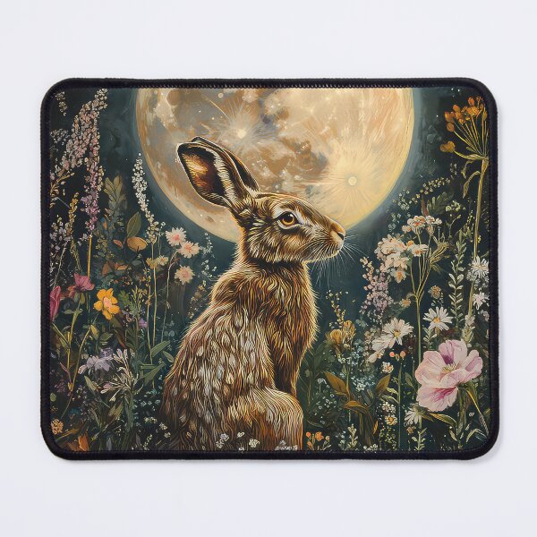 Item preview, Brown Hare Moon Gazing designed and sold by thewandswant.