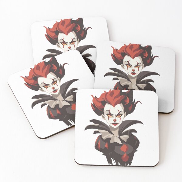 Item preview, Creepy Halloween Clown Woman designed and sold by bapupa.
