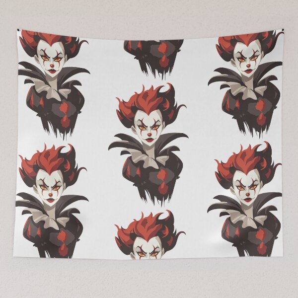 Item preview, Creepy Halloween Clown Woman designed and sold by bapupa.