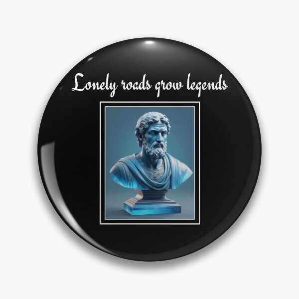 Item preview, Lonely Roads Grow Legends - Epictetus Blue Labradorite Crystal Stoic Sculpture designed and sold by LexaArtworks.