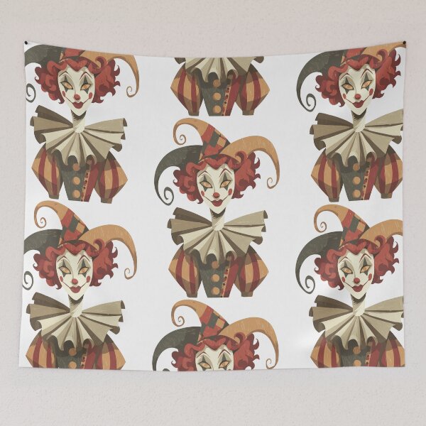 Item preview, Spooky Halloween Clown Woman designed and sold by bapupa.
