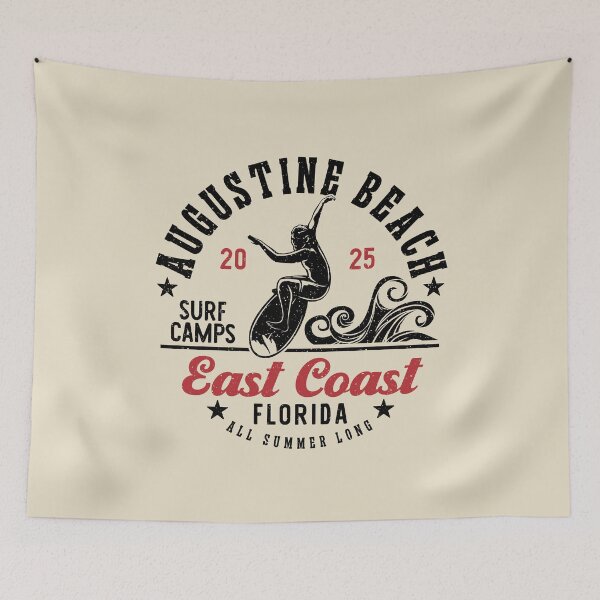 Item preview, Surfing Augustine Beach Surf Camp East Coast Florida designed and sold by eclecTEEq.