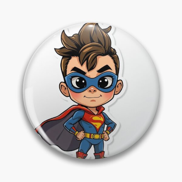 Item preview, Fun Superhero in Sticker Style designed and sold by Krushna-12.
