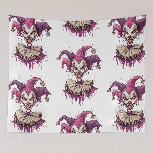 Item preview, Eerie Halloween Clown Woman designed and sold by bapupa.