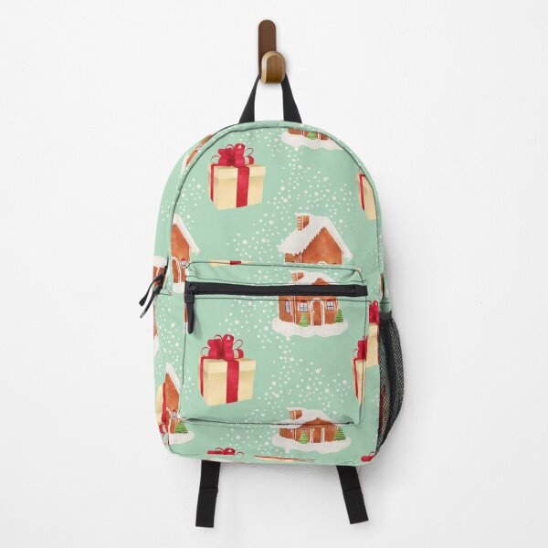 Item preview, Christmas Pattern with Gingerbread Houses and Gifts designed and sold by FabianaChiarelli.
