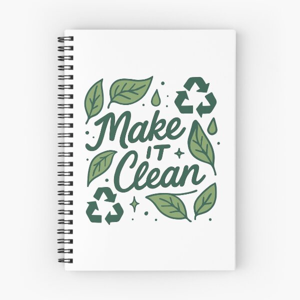 Item preview, Make It Clean Inspiring Eco-Friendly Design Unisex Apparel designed and sold by ThreadQuirk.