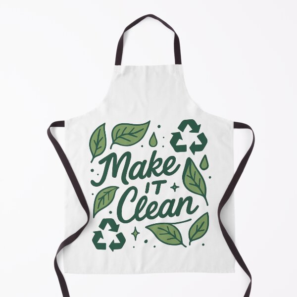 Item preview, Make It Clean Inspiring Eco-Friendly Design Unisex Apparel designed and sold by ThreadQuirk.