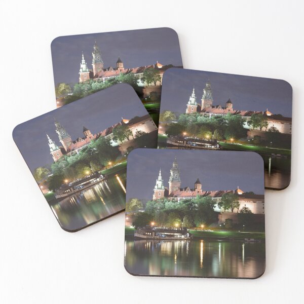 Item preview, Wawel Castle at Night – Krakow Poland Illuminated Cityscape designed and sold by Cole's Design.