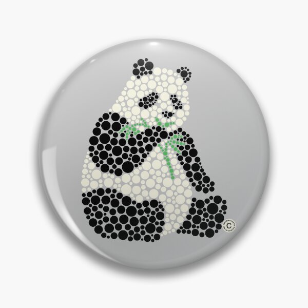 Item preview, Dot Art Panda II (Black n White) designed and sold by Amy Artworld.