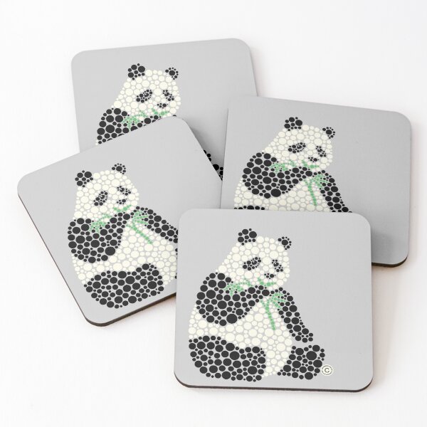 Item preview, Dot Art Panda II (Black n White) designed and sold by Amy Artworld.