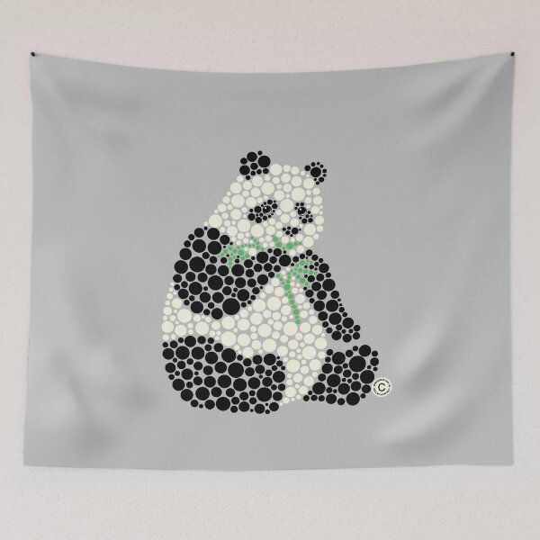 Item preview, Dot Art Panda II (Black n White) designed and sold by Amy Artworld.